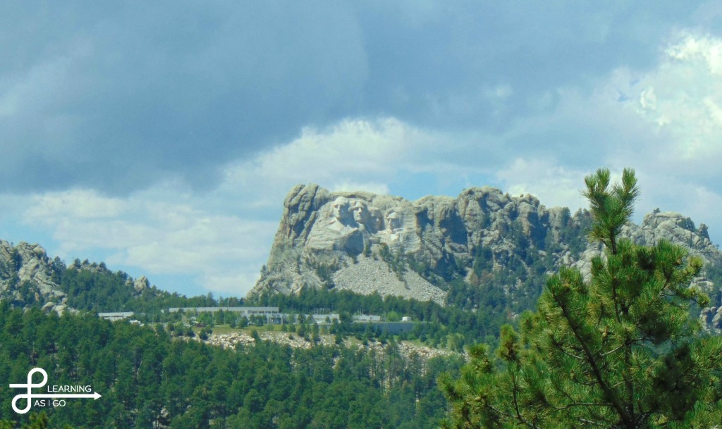 View of Mount Rushmore from Iron Mountain Road, South Dakota