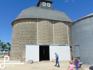The cement block corn crib that is still in exceptional condition!