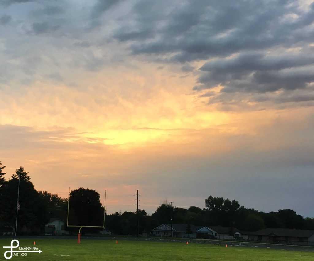 football-sunset
