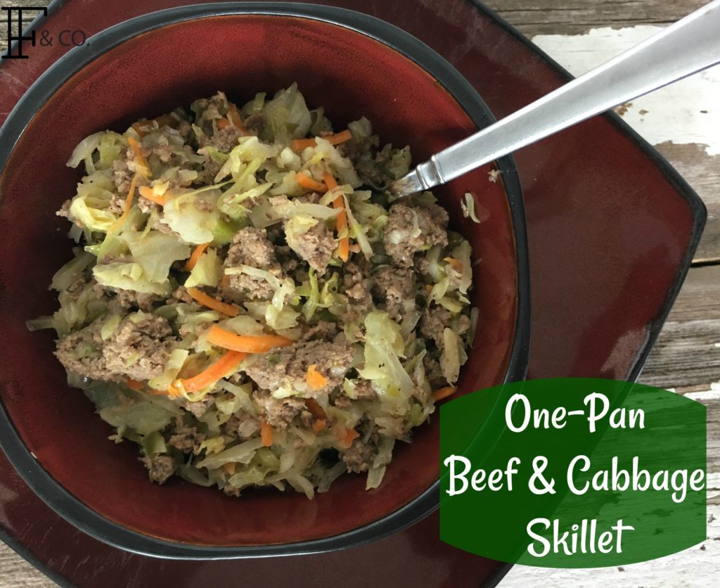One Pan Beef & Cabbage Skillet